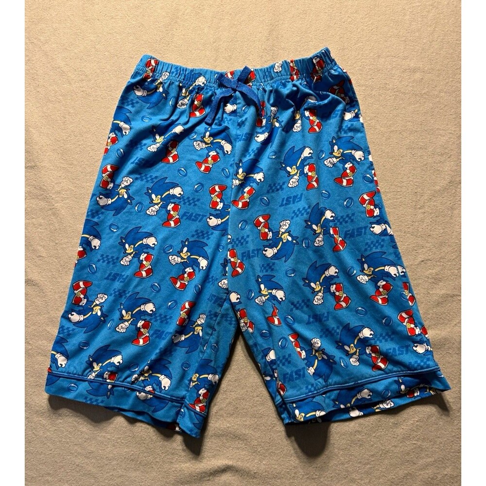Sonic Sonic the Hedgehog Blue Pajama Shorts Size L (10/12)